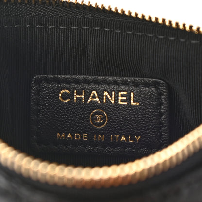 Chanel Lambskin Quilted Small No. 5 Cosmetic Case Black 6 of 9