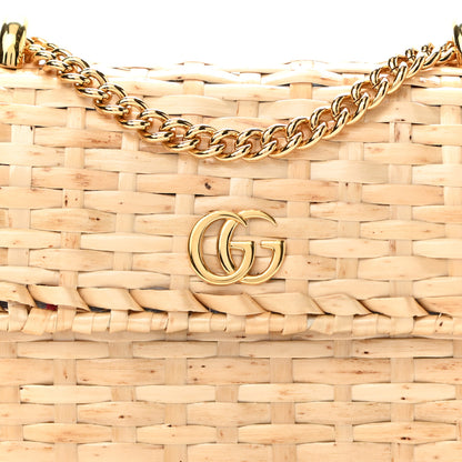 Gucci Glazed Wicker Mini Cestino Shoulder Bag Natural 9 of 11