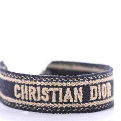Christian Dior Woven Cotton J'Adior Friendship Bracelet Set Navy 3 of 4