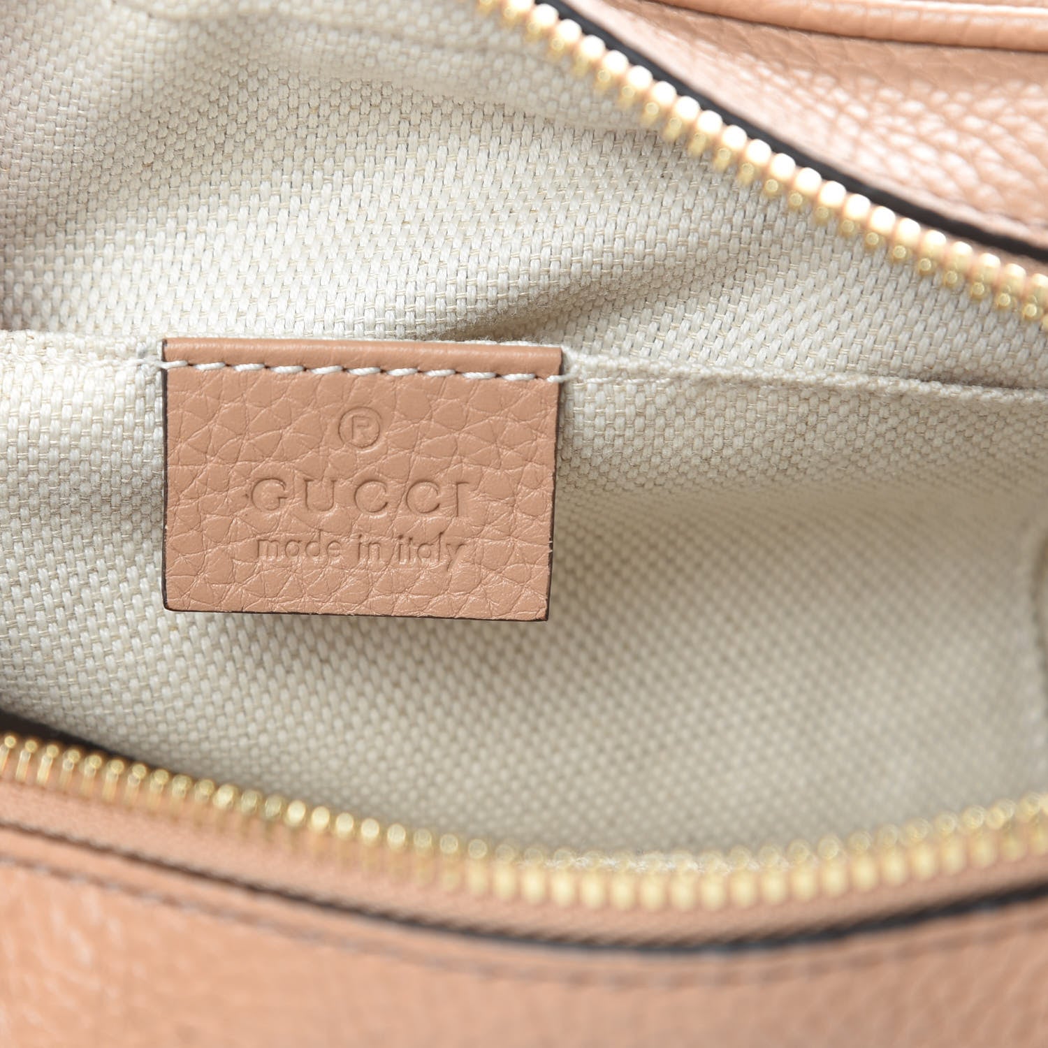 Gucci Pebbled Calfskin Small Soho Disco Bag Rose Beige 6 of 14