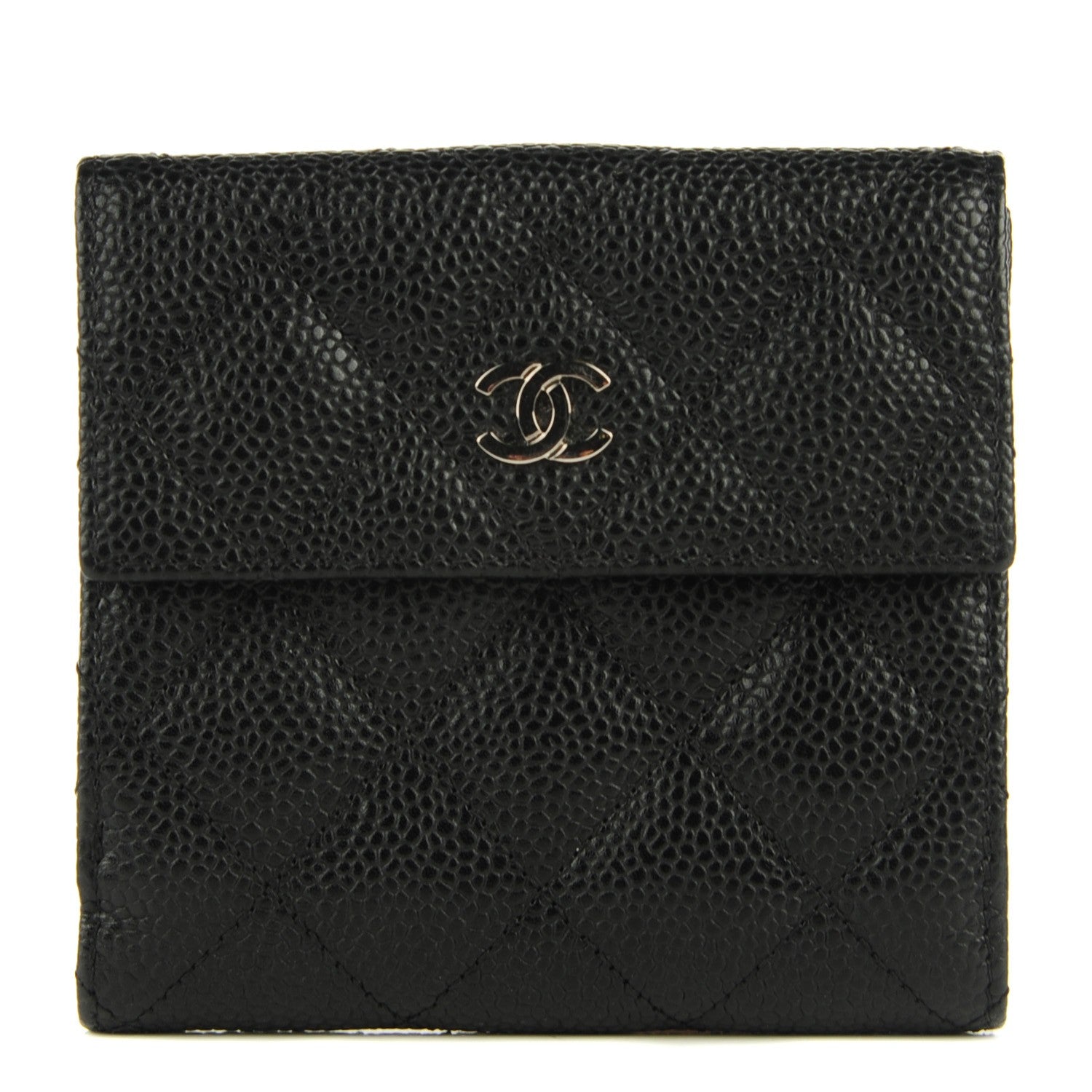 Chanel Caviar Quilted Compact Flap Wallet 1 of 8