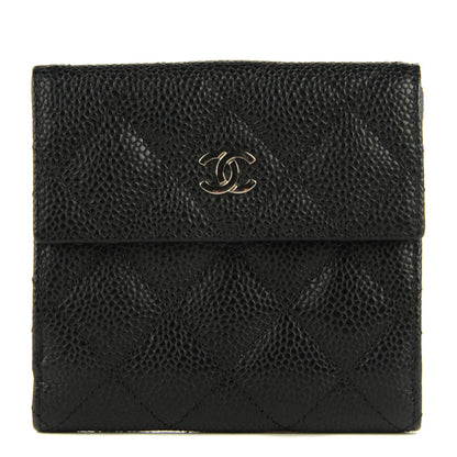 Chanel Caviar Quilted Compact Flap Wallet 1 of 8