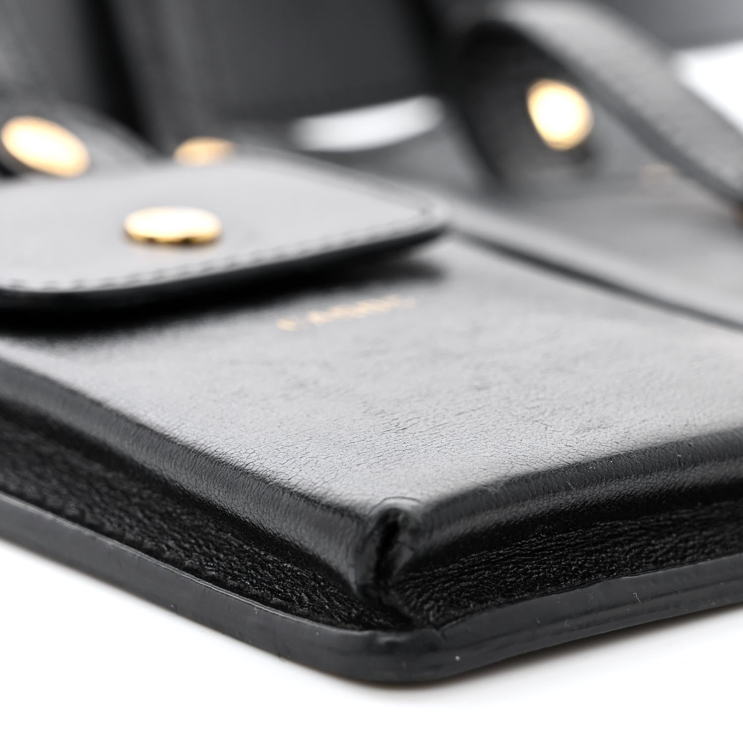 Fendi Vitello Glacier Utility Belt Pouch Black 13 of 21