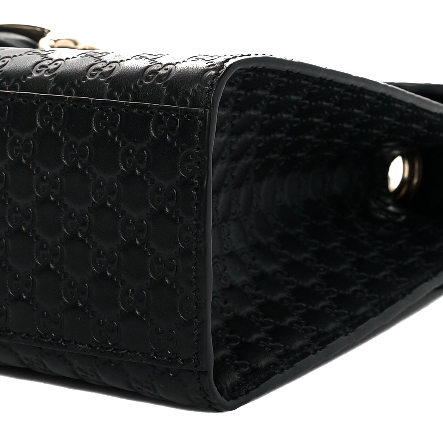 Microguccissima Medium Emily Chain Shoulder Bag Black