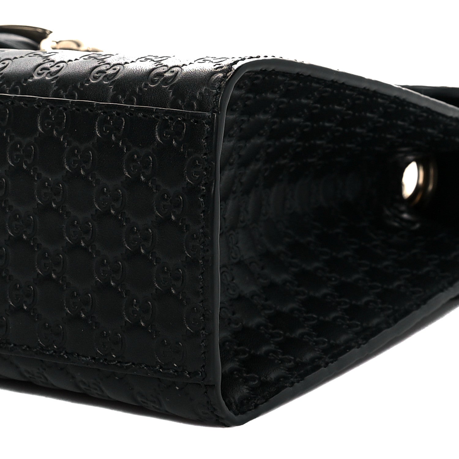 Gucci Microguccissima Medium Emily Chain Shoulder Bag Black 10 of 10