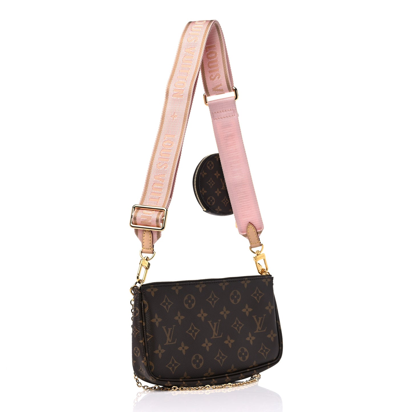 Monogram Multi Pochette Accessories Rose Clair