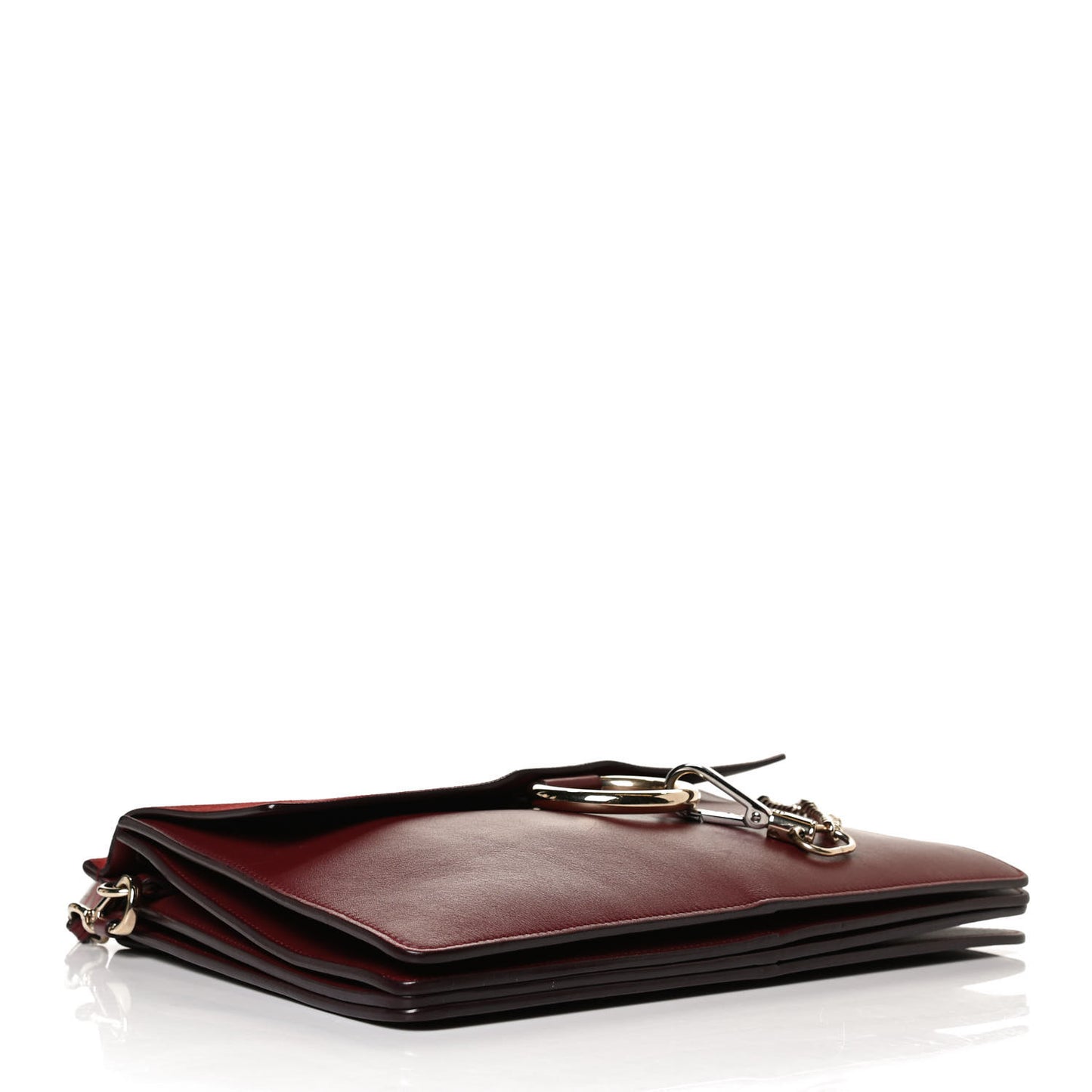 Calfskin Suede Medium Faye Shoulder Bag Plum Purple