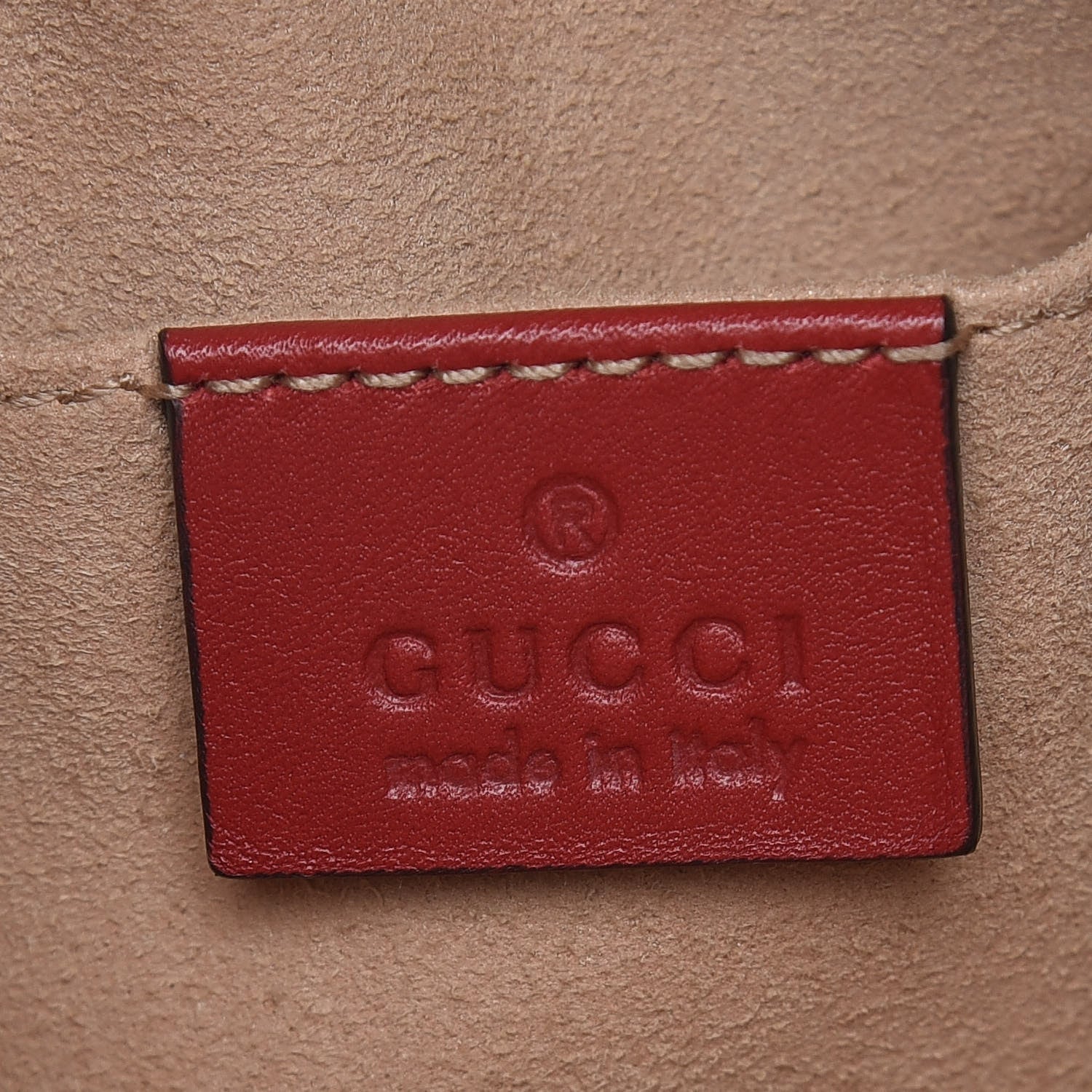 Gucci Calfskin Matelasse GG Marmont Belt Bag 95 38 Hibiscus Red 6 of 9