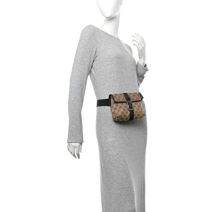 Gucci Monogram Waist Pouch Bag Dark Brown 2 of 11