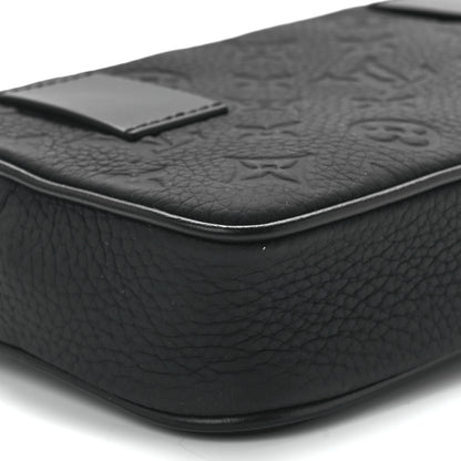 Louis Vuitton Taurillon Monogram Uniformes Solar Ray Soft Pochette Volga Belt Bag Black 9 of 10