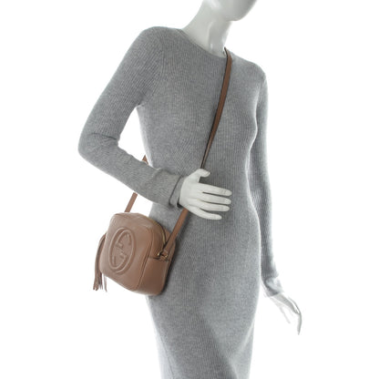 Gucci Pebbled Calfskin Small Soho Disco Bag Camelia 2 of 7