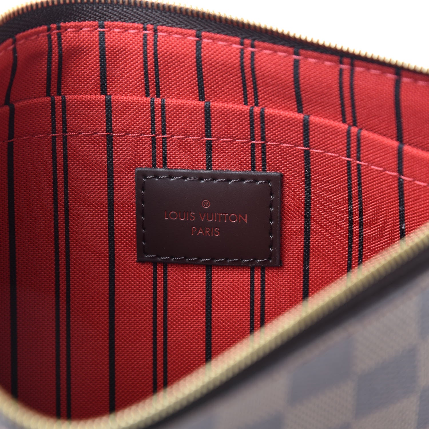 Louis Vuitton Damier Ebene Neverfull MM GM Pochette 6 of 9