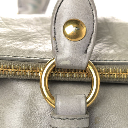 Miu Miu Vitello Lux Medium Bow Bag Grey 11 of 11