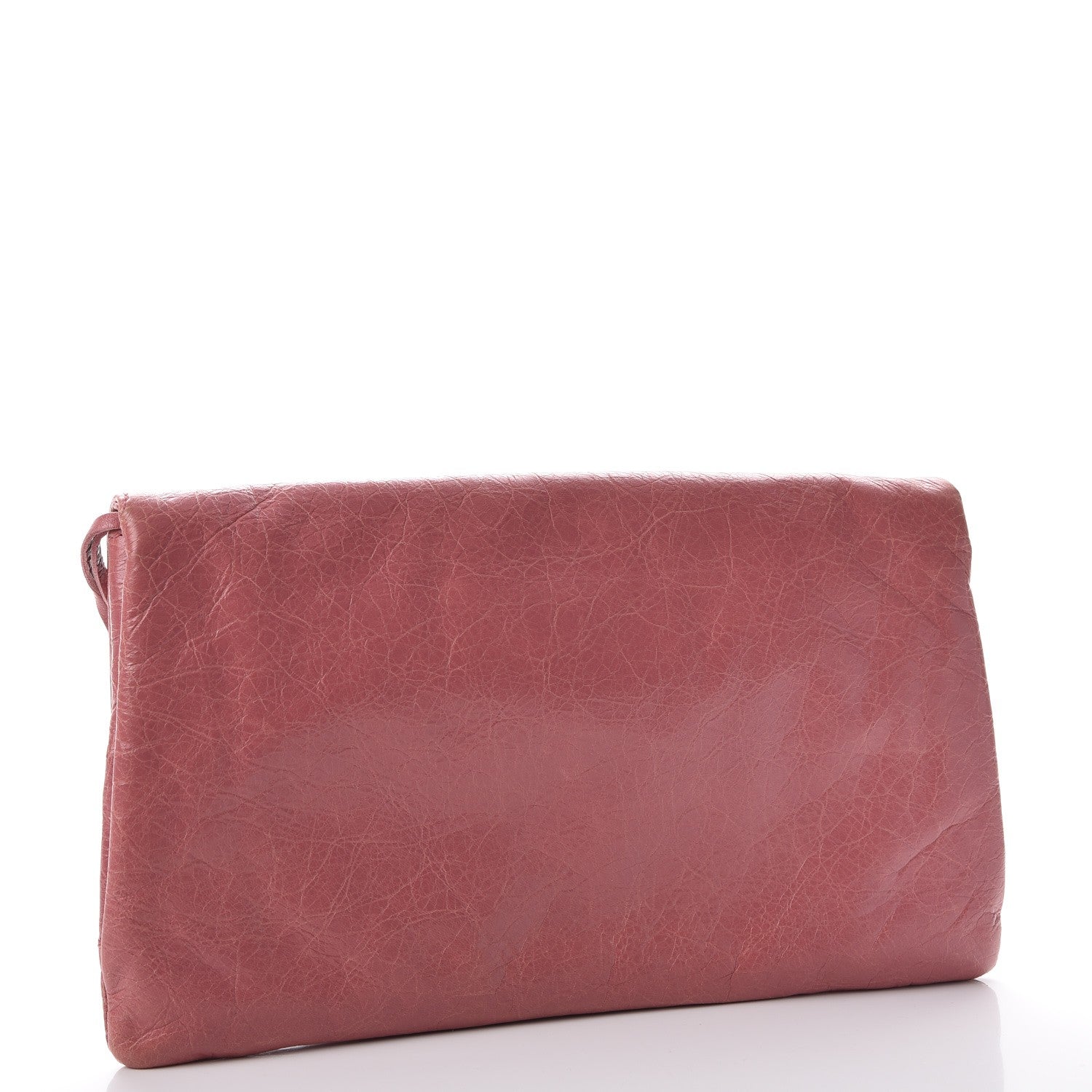 Balenciaga Agneau Giant 12 Silver Hardware Envelope Clutch Rose Bruyere 3 of 7