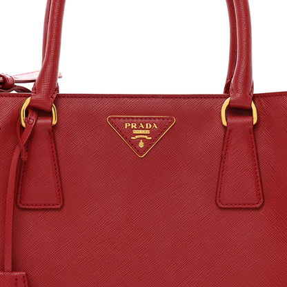 Prada Saffiano Lux Medium Tote Fuoco 5 of 11