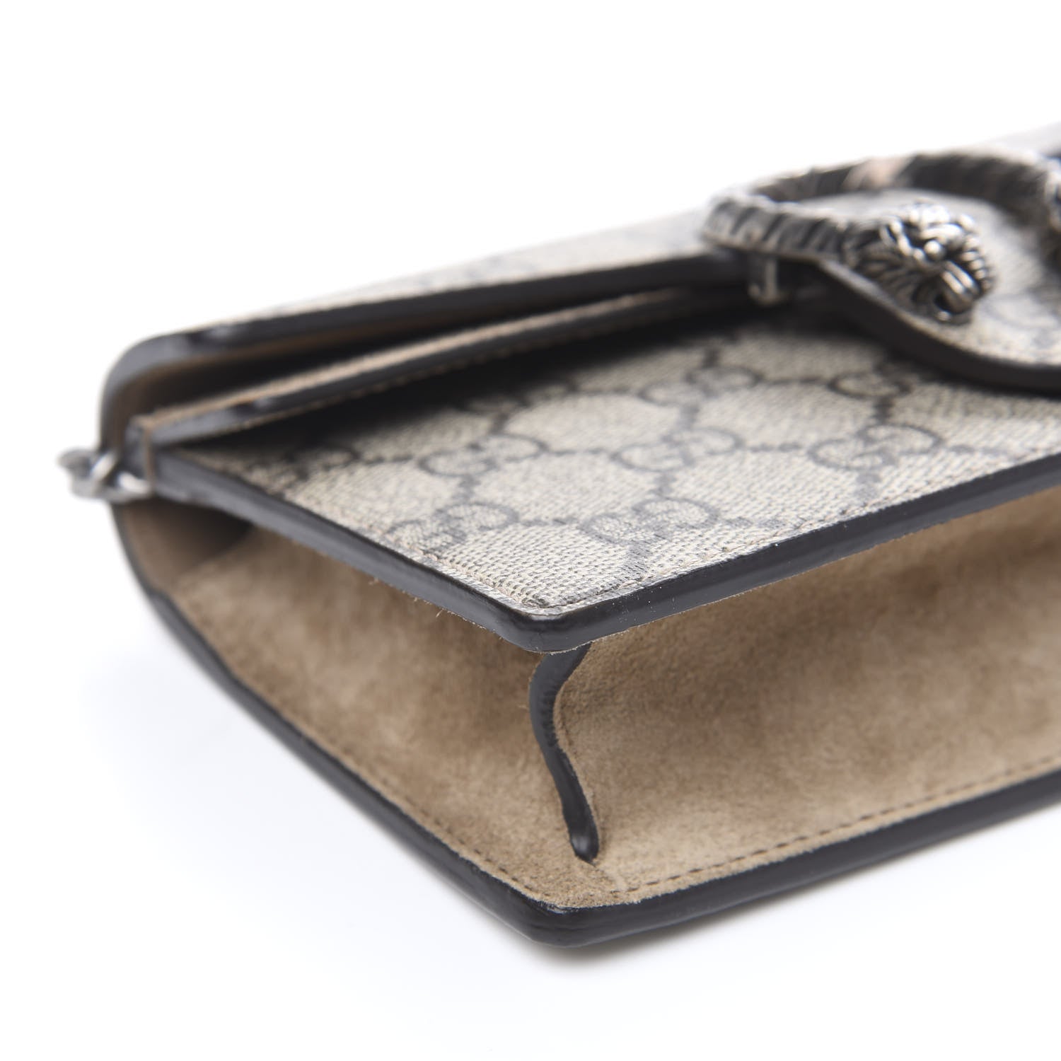 Gucci GG Supreme Monogram Super Mini Dionysus Shoulder Bag Taupe 6 of 10