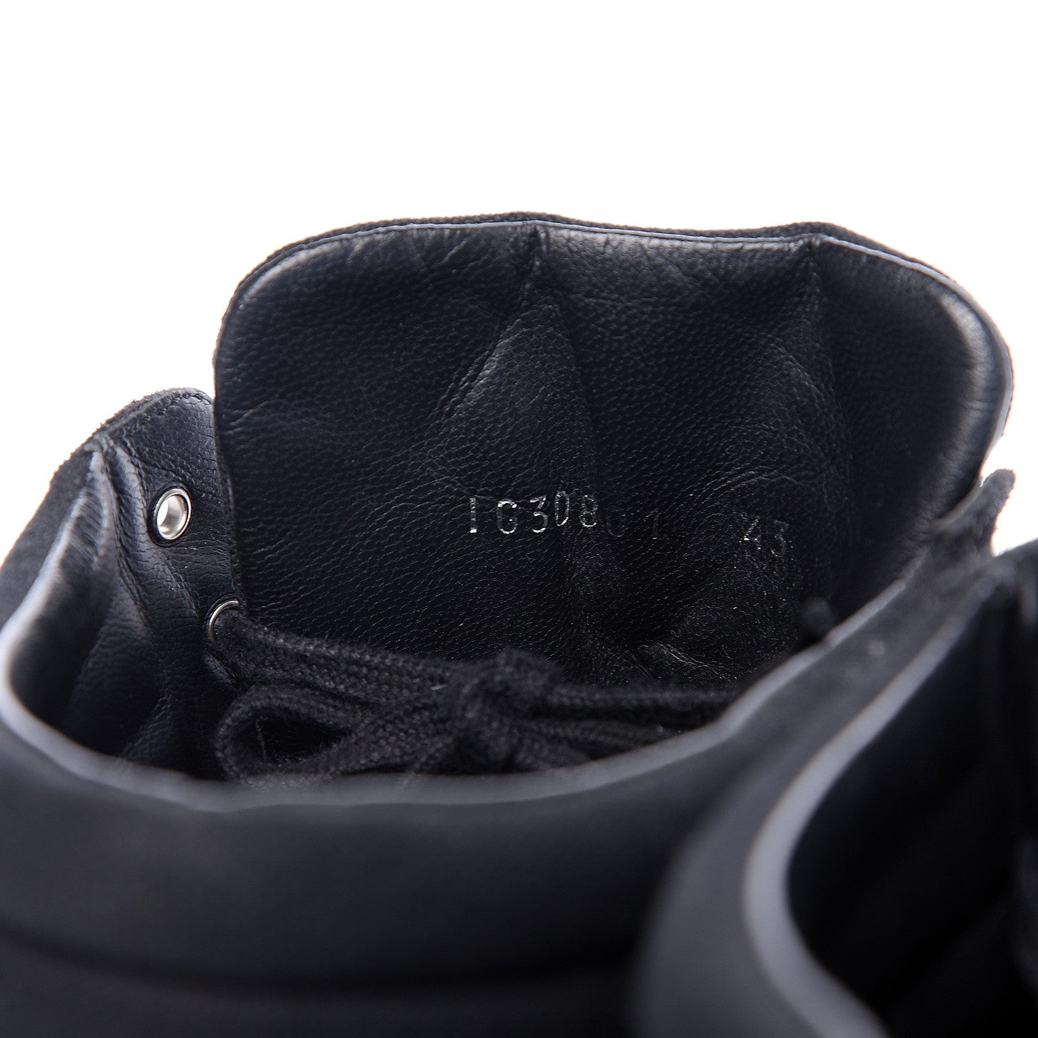 Chanel Toile Suede Calfskin Mens High Top Sneakers 43 Black 6 of 9