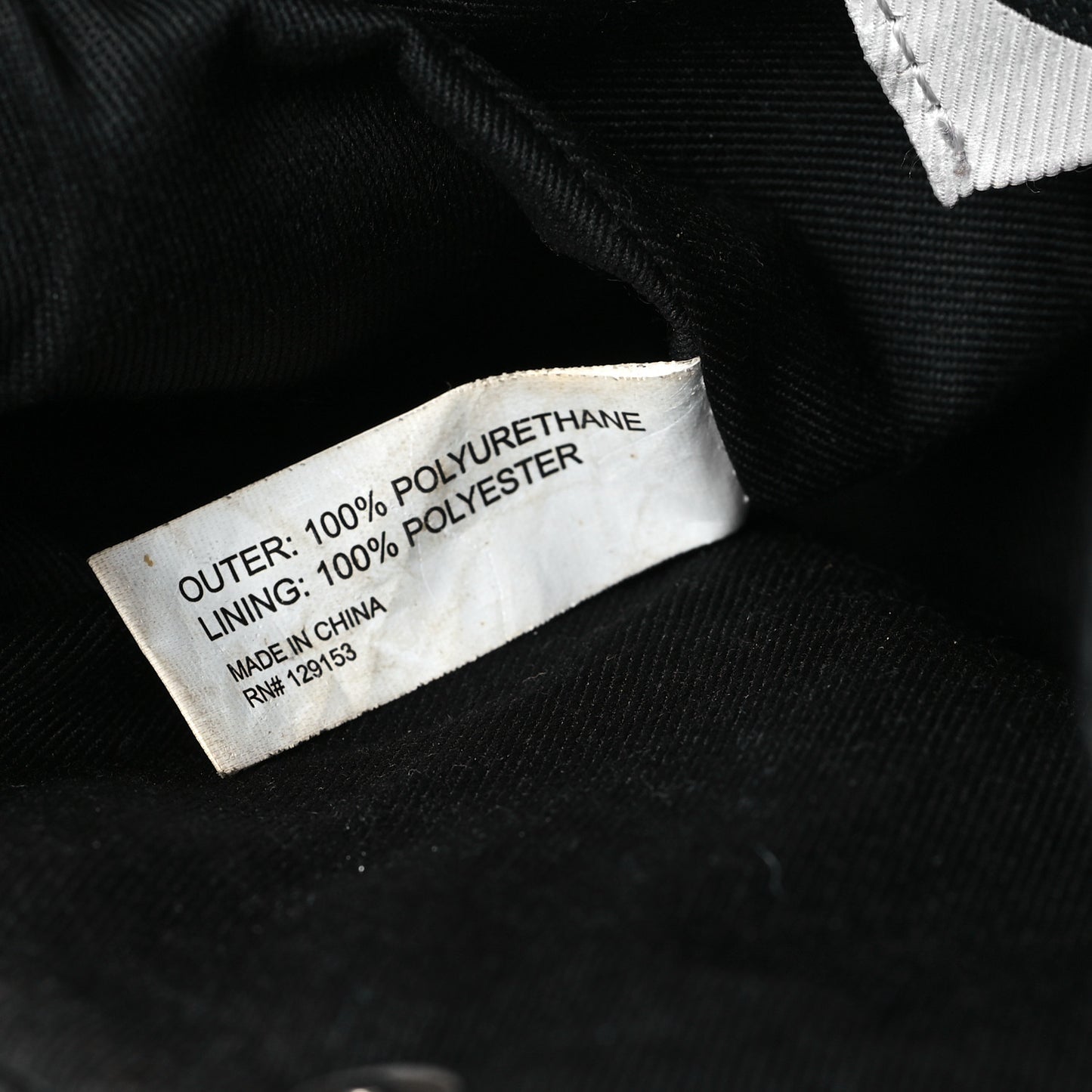 Vegan Leather Small Shopping Bag Black