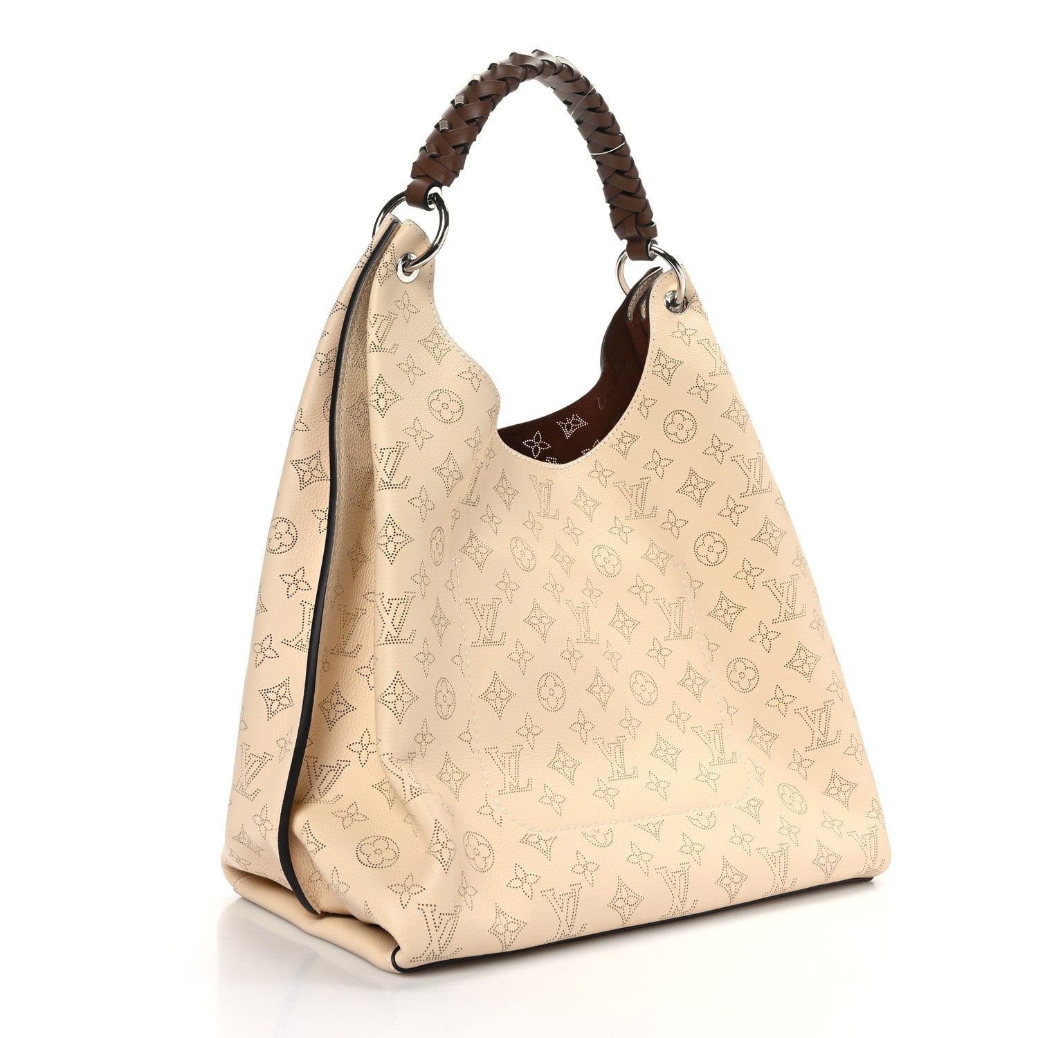 Louis Vuitton Mahina Carmel Hobo Creme 3 of 8