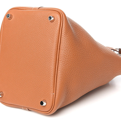 Hermes Taurillon Clemence Picotin Lock 18 PM Gold 8 of 9