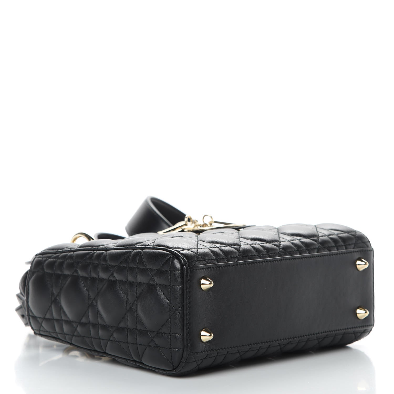 Christian Dior Lambskin Cannage Small Lucky Badges My Lady Dior Black 4 of 11