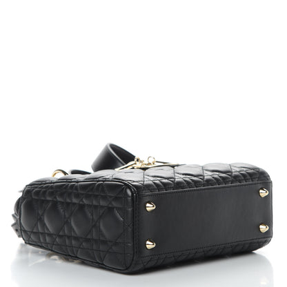 Christian Dior Lambskin Cannage Small Lucky Badges My Lady Dior Black 4 of 11