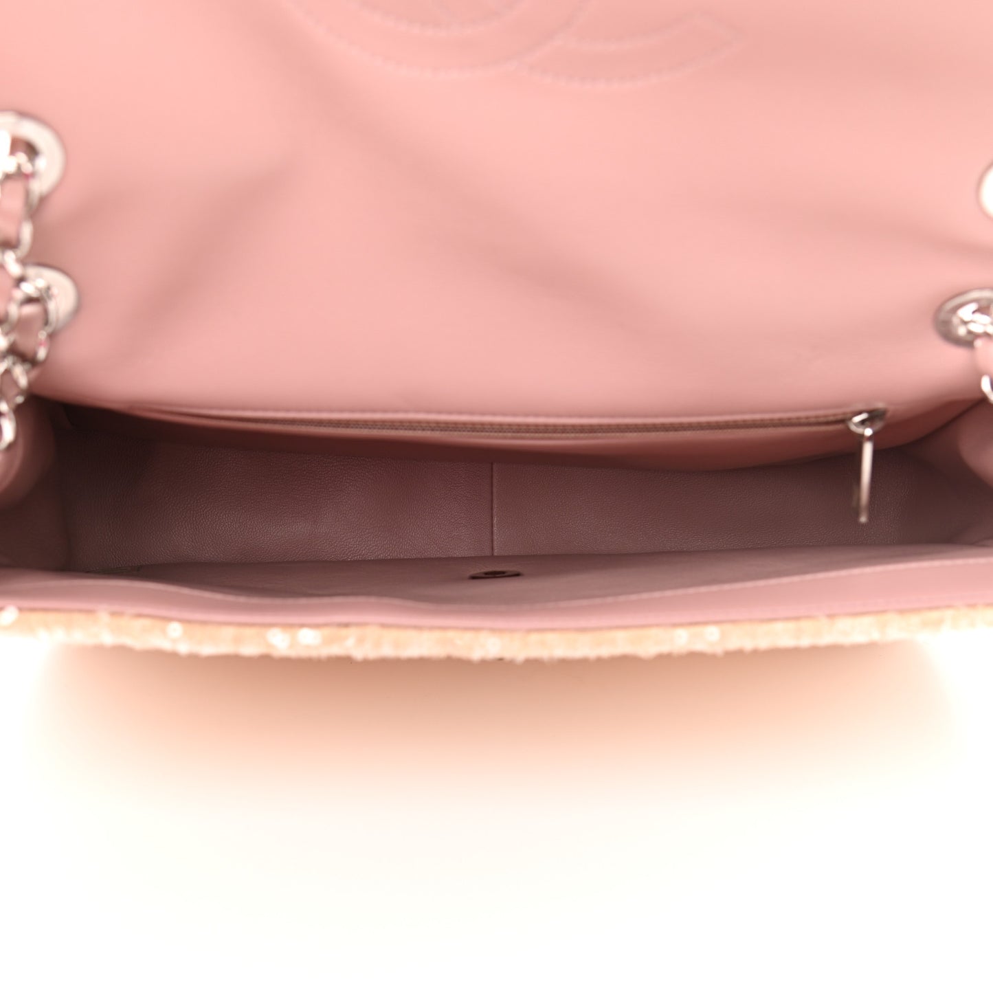 Sequin Large Waterfall Flap Light Pink Blue Yellow