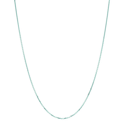 Tiffany Sterling Silver Enamel 1.75mm Chain Necklace Blue 30" 1 of 6