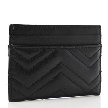Gucci Calfskin Matelasse GG Marmont Card Holder Black 3 of 7