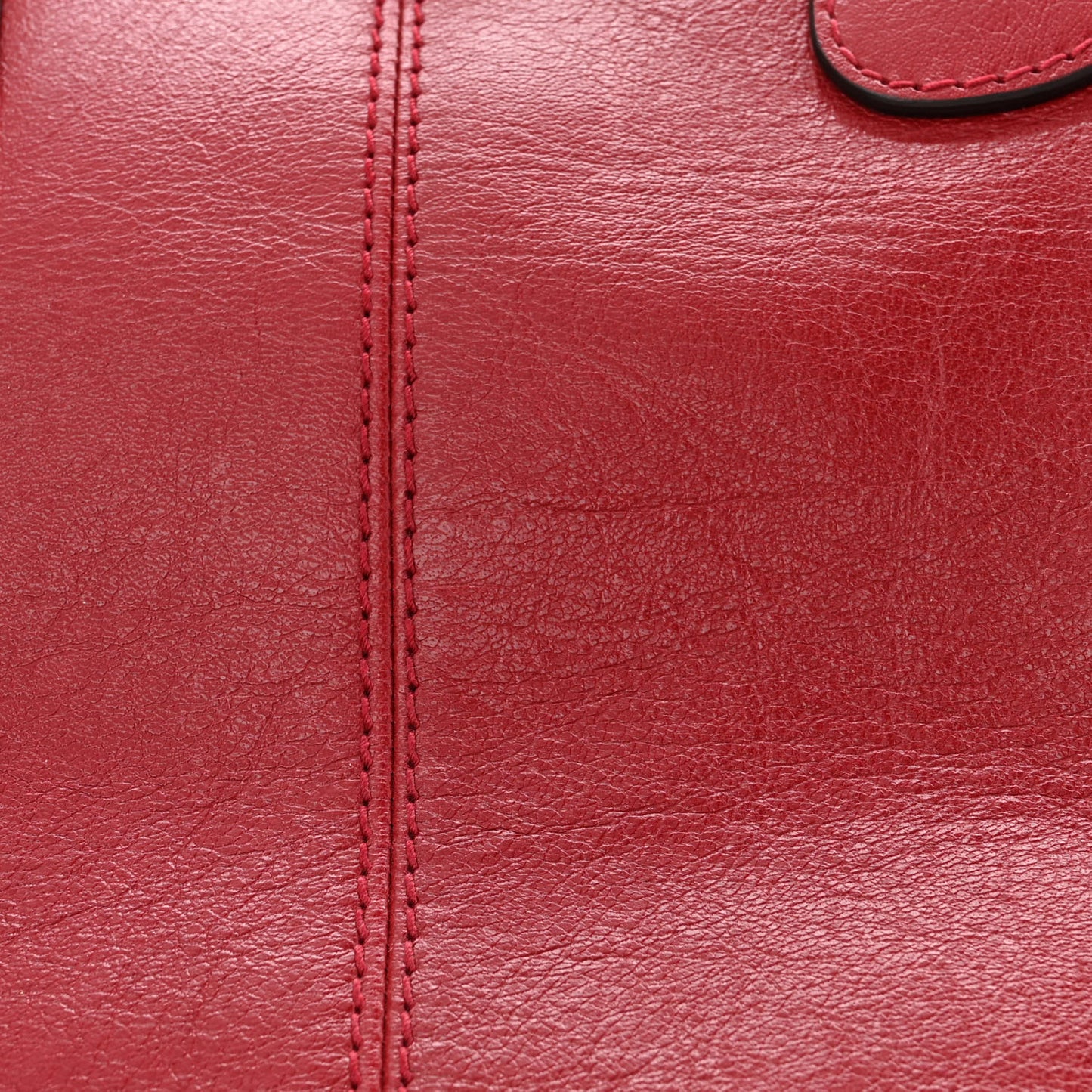 Calfskin Large Re(Belle) Top Handle Bag Red