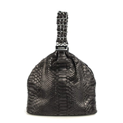 Chanel Python Mini Rock and Chain Hobo Black 1 of 7