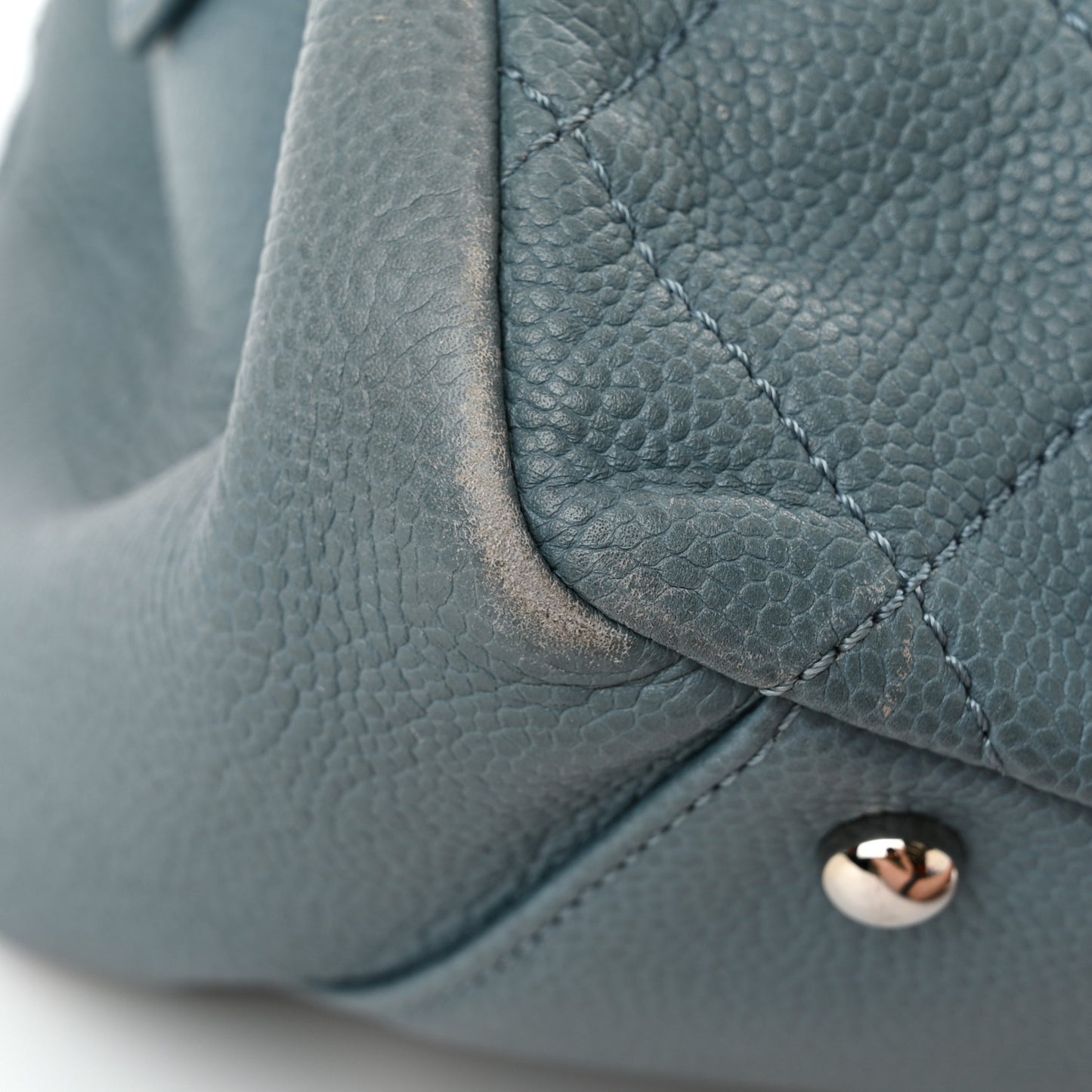 Caviar Quilted Timeless CC Tote Blue