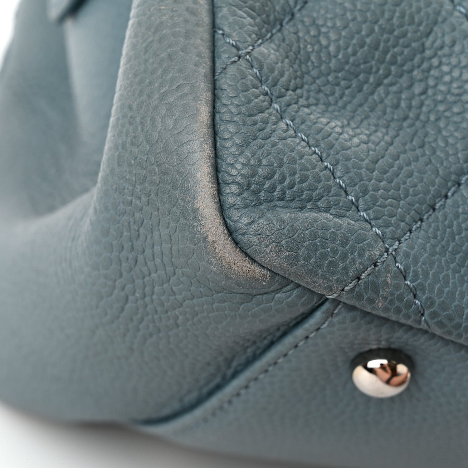 Chanel Caviar Quilted Timeless CC Tote Blue 18 of 24