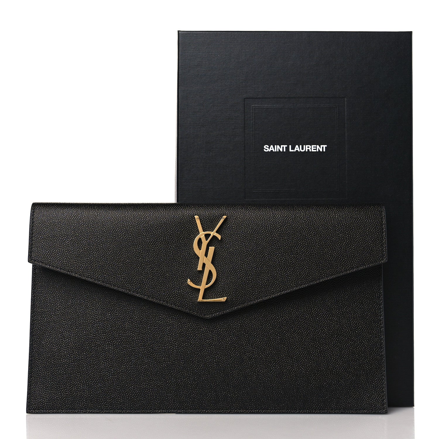 Saint Laurent Grain De Poudre Uptown Pouch Black 8 of 8
