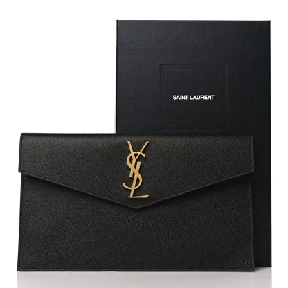 Saint Laurent Grain De Poudre Uptown Pouch Black 8 of 8