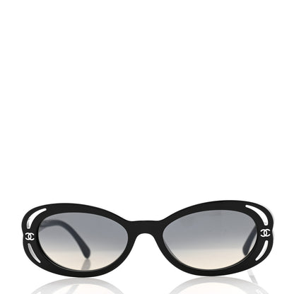 Chanel Acetate Oval Sunglasses 71571A Black 2 of 7