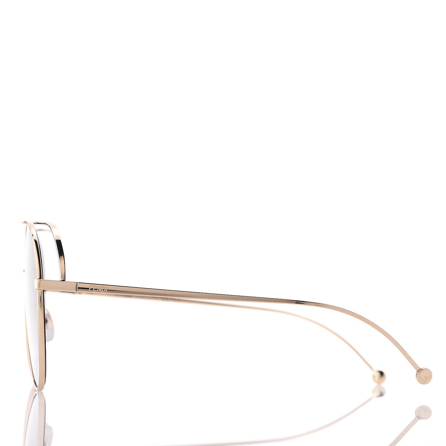 Fendi Metal Aviator Sunglasses FF0286/S Gold 3 of 8