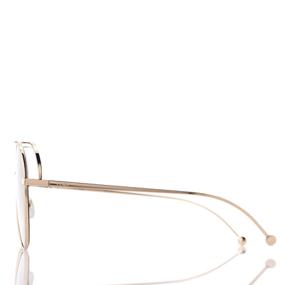 Fendi Metal Aviator Sunglasses FF0286/S Gold 3 of 8
