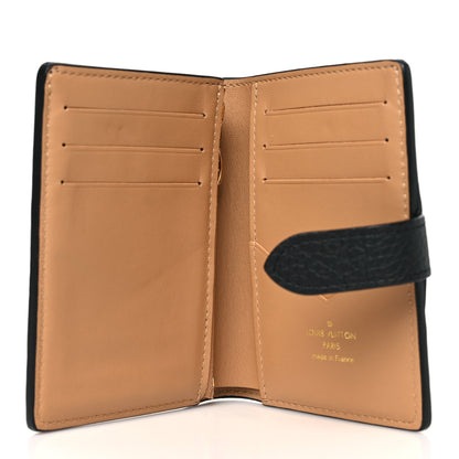 Louis Vuitton Taurillon Capucines Vertical Compact Wallet Black 5 of 8