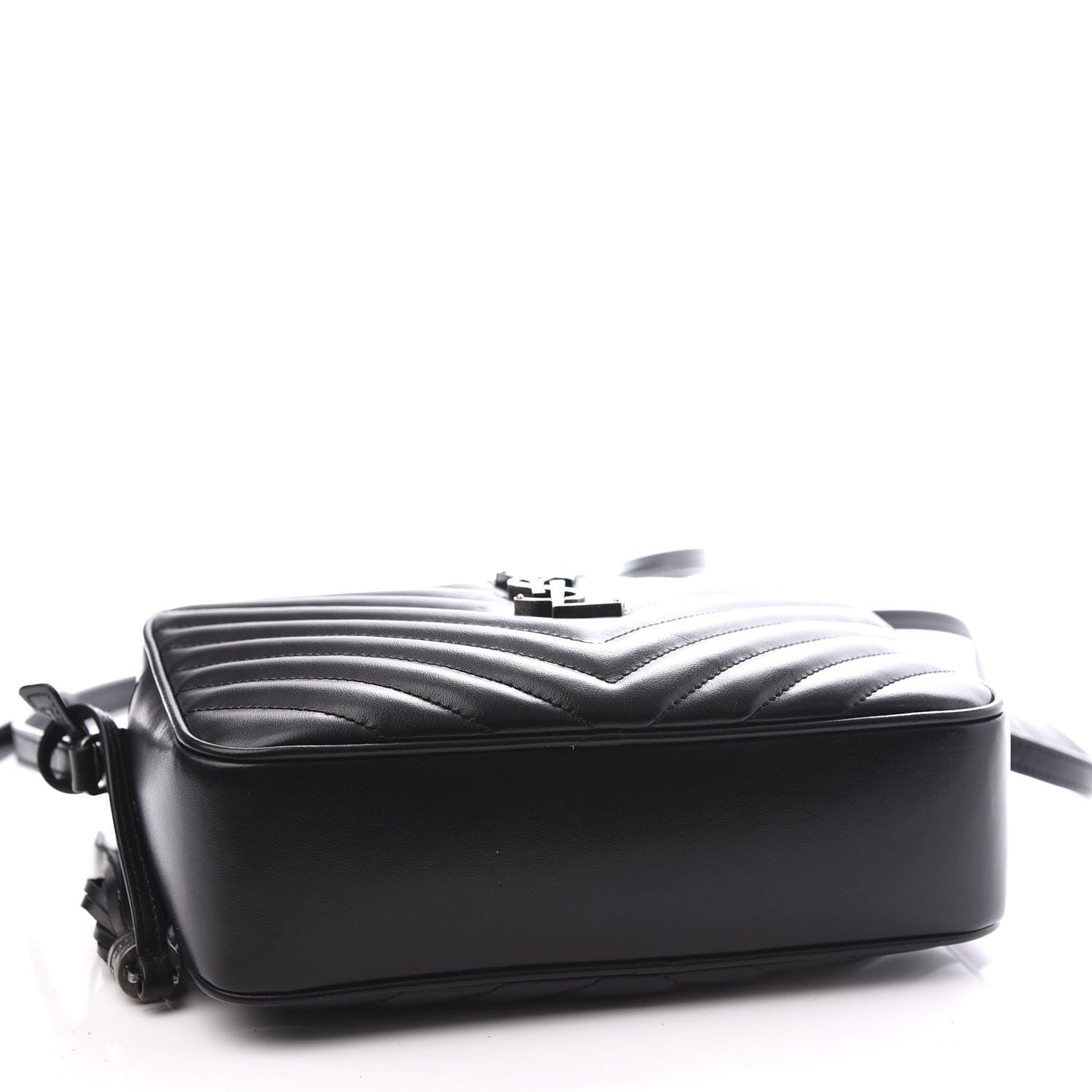 Saint Laurent Calfskin Matelasse Monogram Lou Camera Bag Black 3 of 11