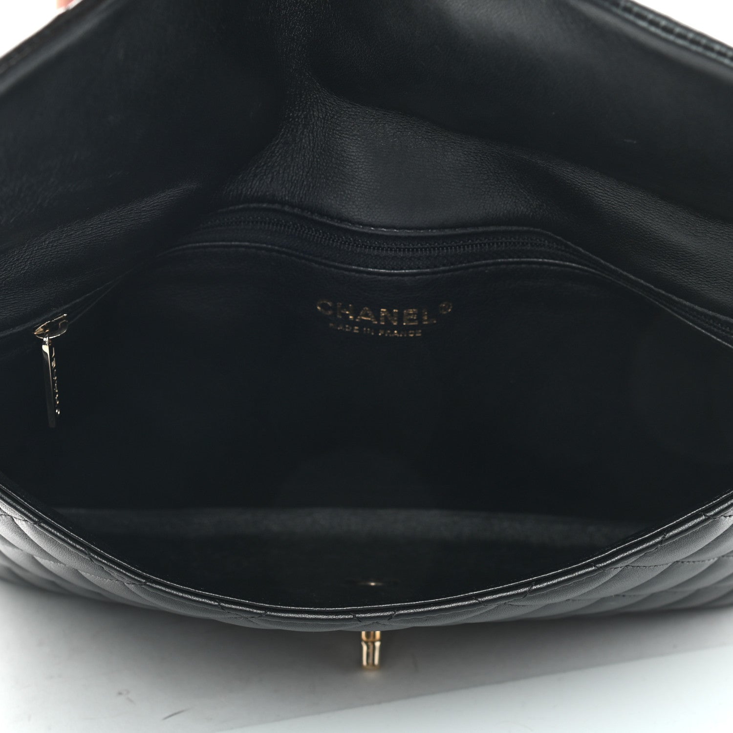 Chanel Lambskin Quilted Flap Clutch Black 5 of 7