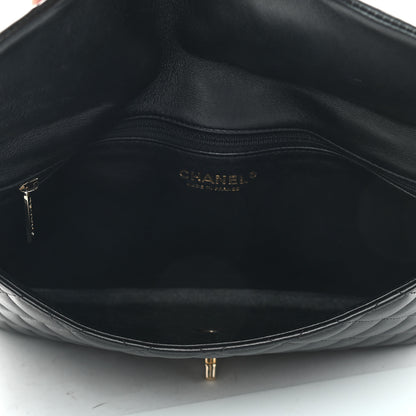 Chanel Lambskin Quilted Flap Clutch Black 5 of 7