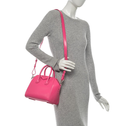 Givenchy Shiny Lord Calfskin Mini Antigona Shocking Pink 2 of 9