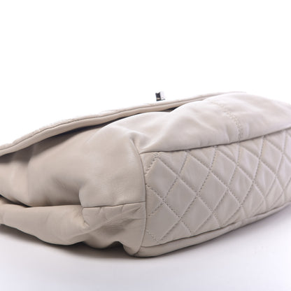 Chanel Calfskin Quilted Large Trianon Messenger Flap Light Beige 8 of 11