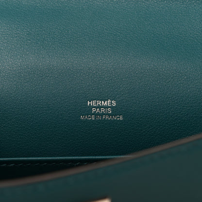 Hermes Swift Kelly Pochette Clutch Vert Bosphore 6 of 10