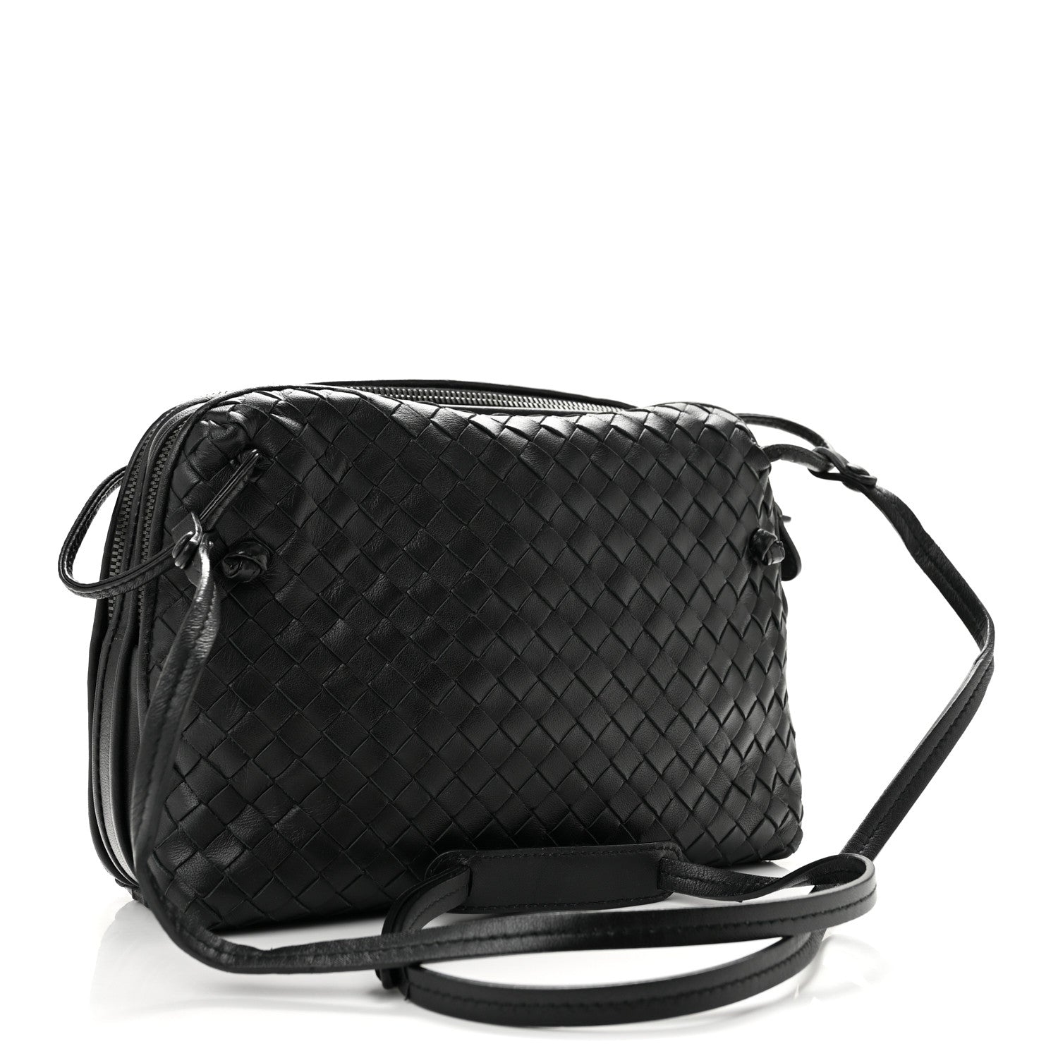 Bottega Veneta Nappa Intrecciato Nodini Bag Black 3 of 14