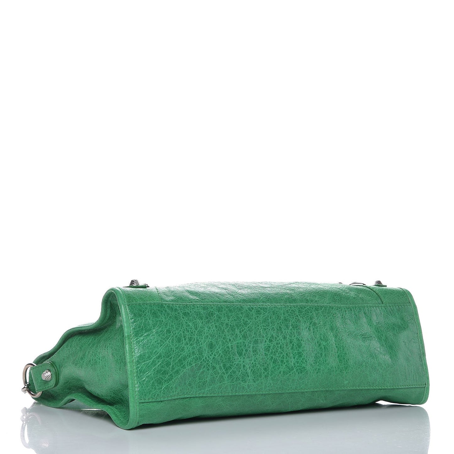 Agneau Giant 12 Silver Hardware City Vert Poker