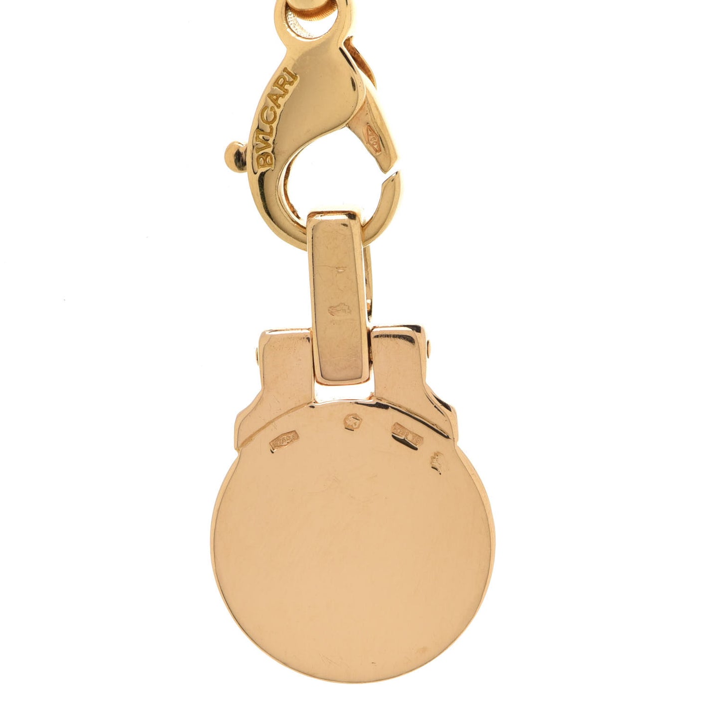 18K Yellow Gold Onyx BVLGARI BVLGARI Cord Pendant Necklace