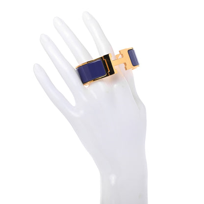 Hermes Enamel Wide Clic Clac H Bracelet PM Violet 2 of 4