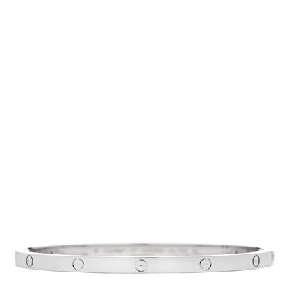 Cartier 18K White Gold Small LOVE Bracelet 17 1 of 5
